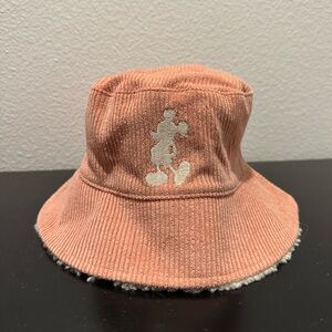 Disney pink corduroy bucket hat Size Adult